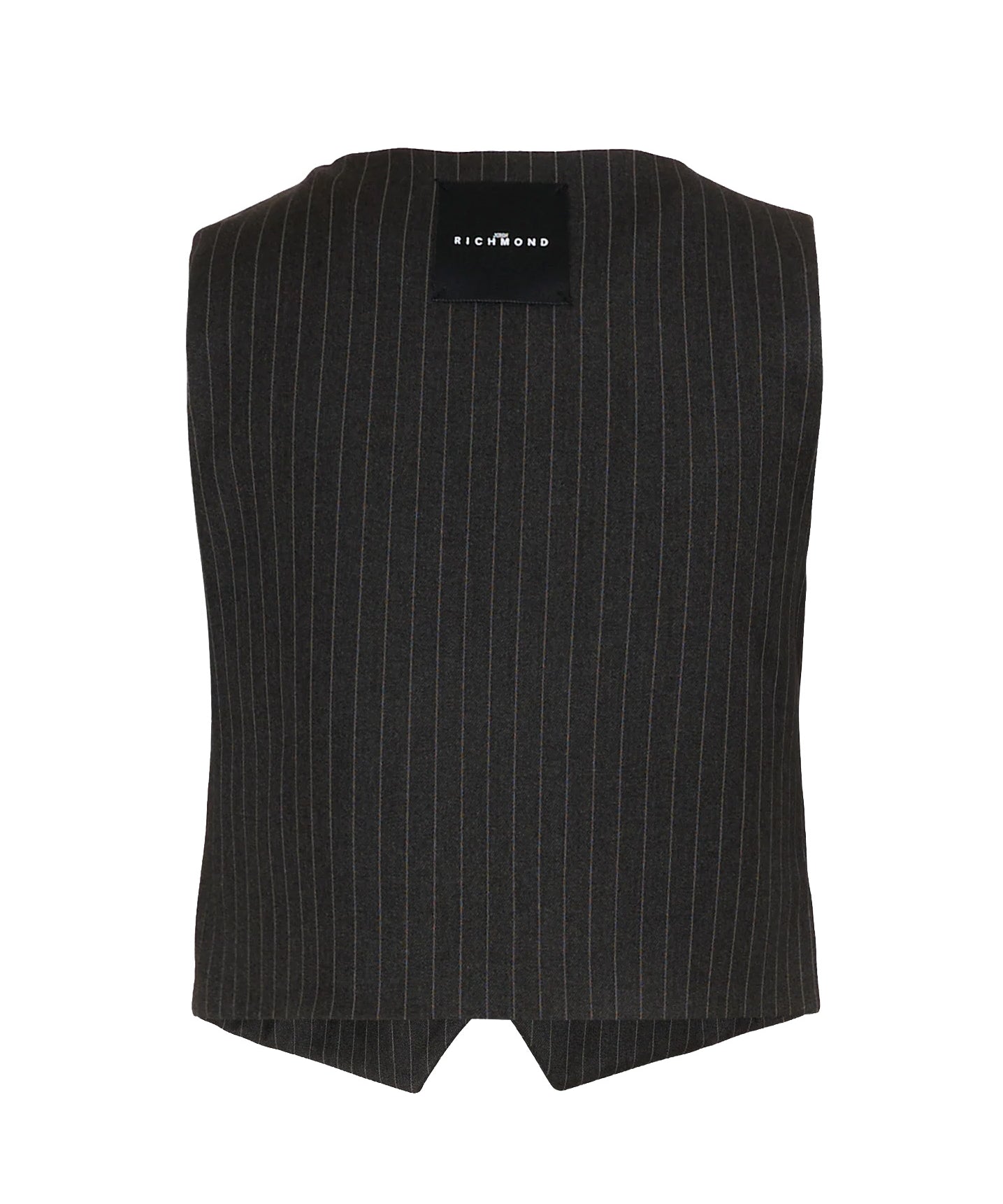 John Rihmond Kids Gilet Grigio a Righe per Bambini