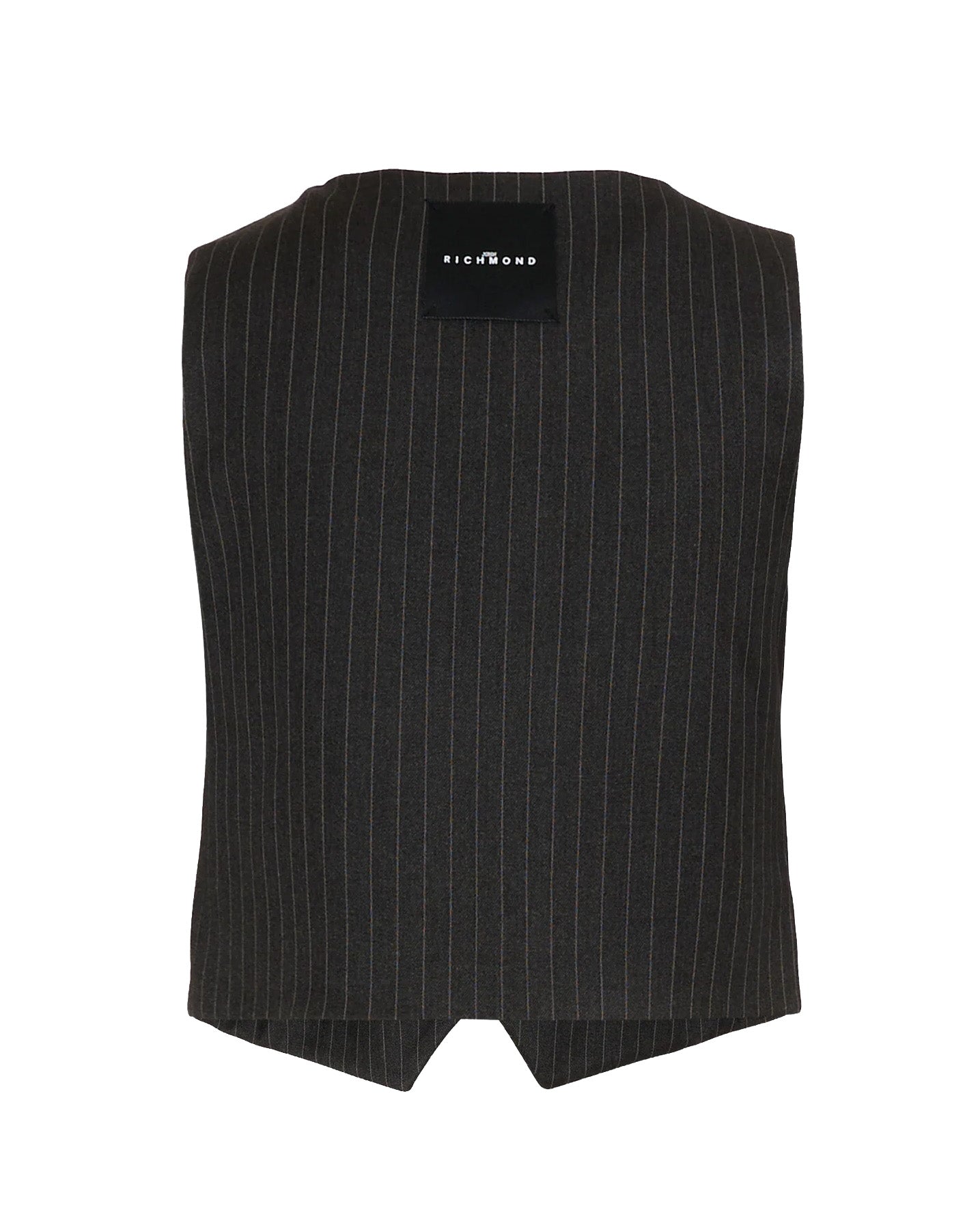 John Rihmond Kids Gilet Grigio a Righe per Bambini