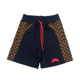 Sprayground Kids Bermuda Nero e Marrone con Logo per Bambini