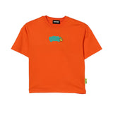 Barrow Kids T-Shirt Arancione con Stampa Logo per Bambini