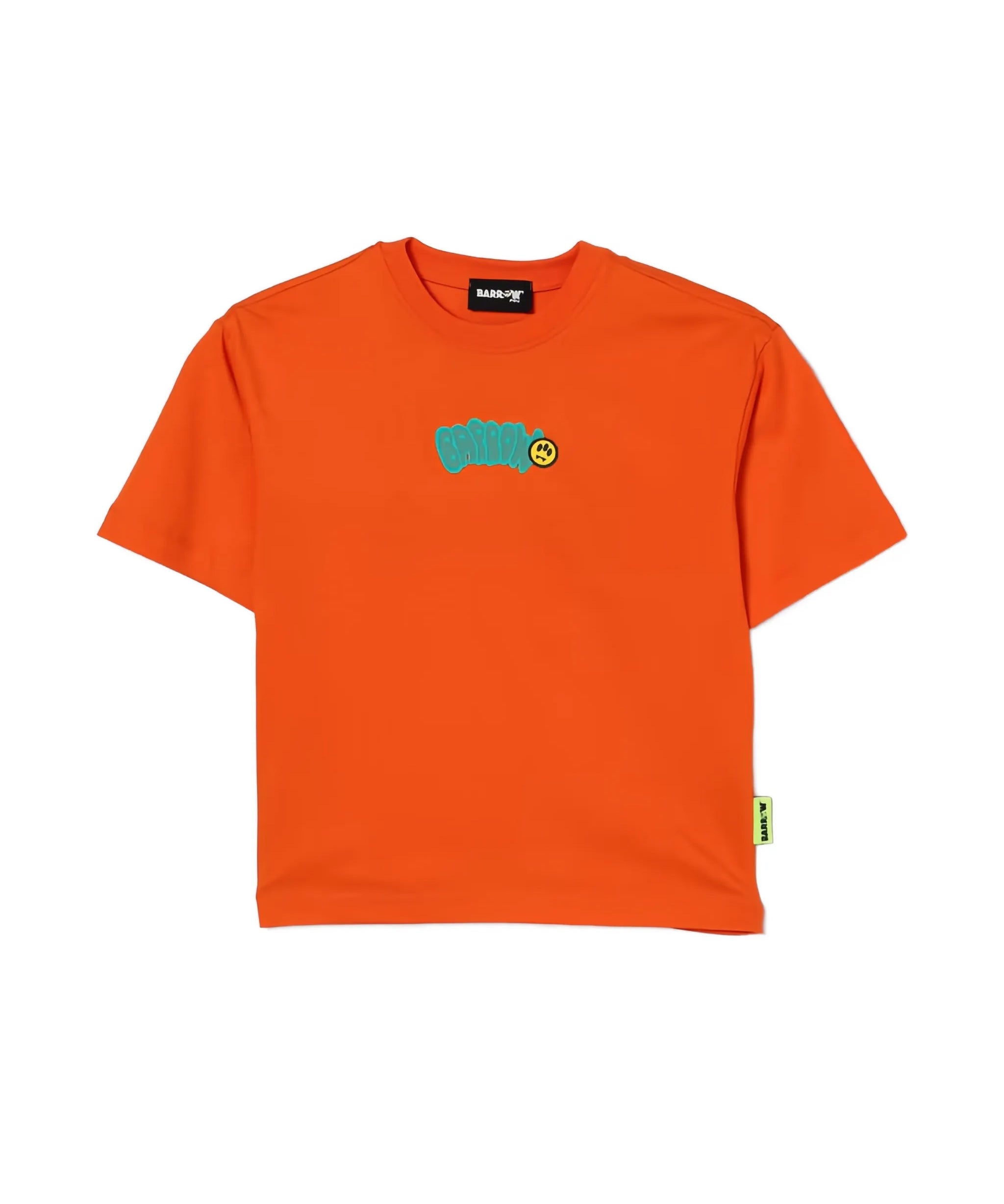 Barrow Kids T-Shirt Arancione con Stampa Logo per Bambini