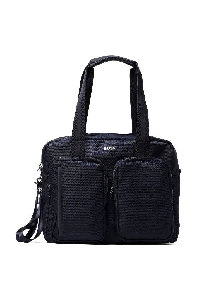 Boss Kids Borsa Mamma Blu Navy con Logo