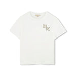 Michael Kors Kids T-shirt Bianca con Logo per Bambine
