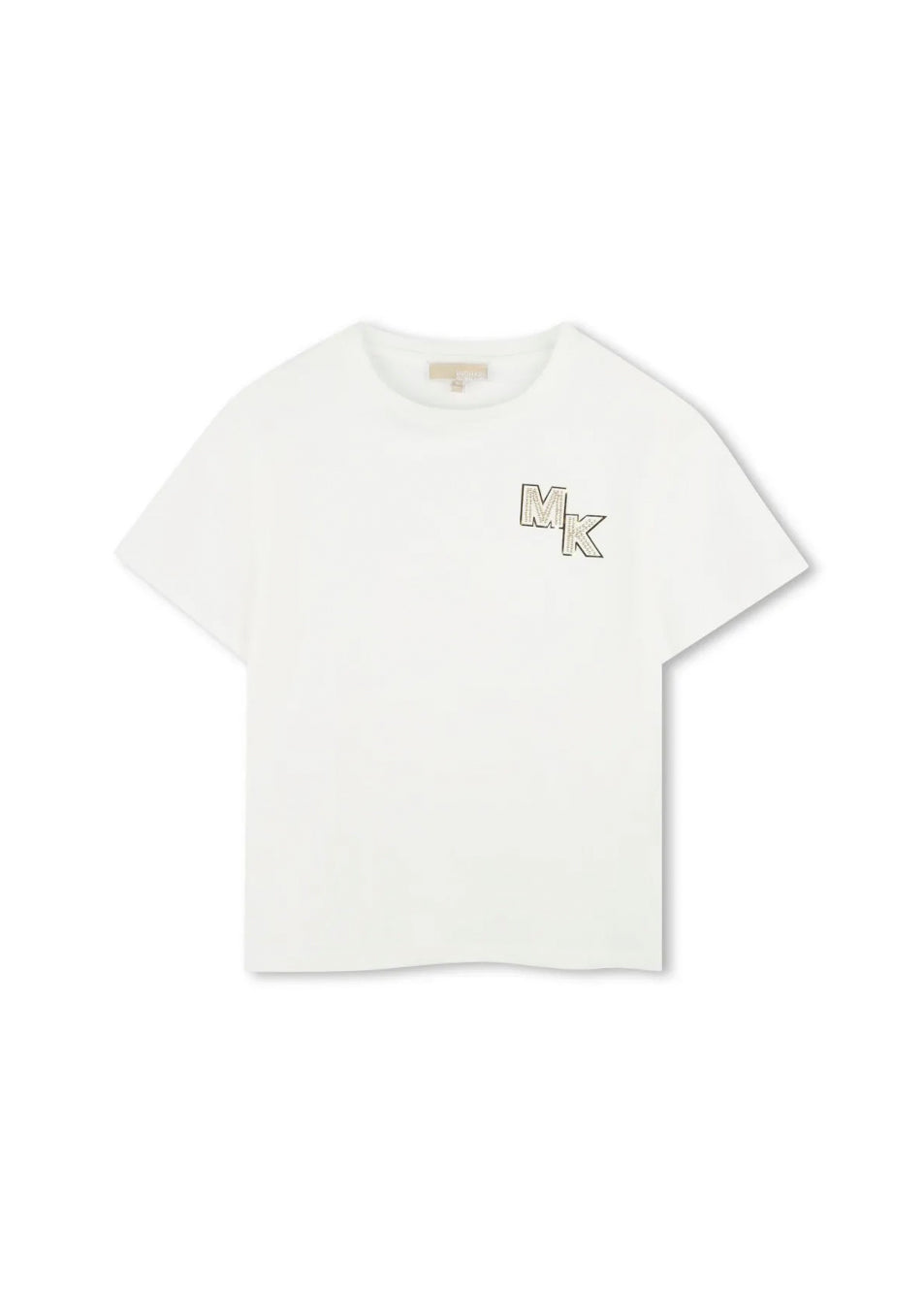 Michael Kors Kids T-shirt Bianca con Logo per Bambine