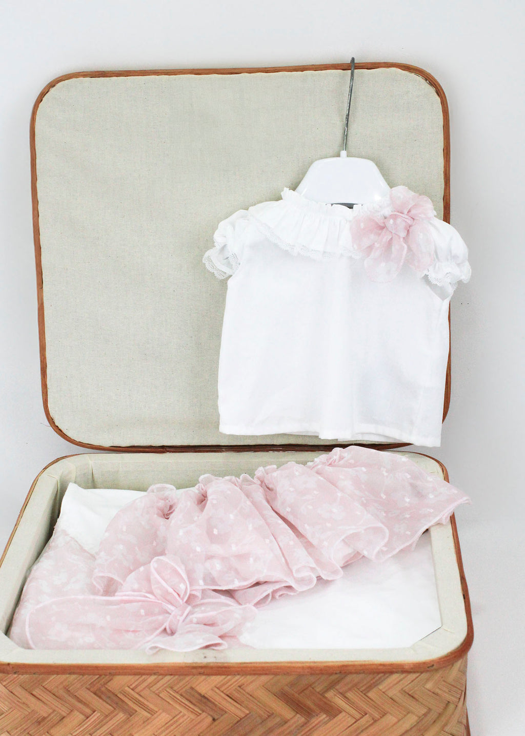 Deolinda Completo Rosa per Neonate