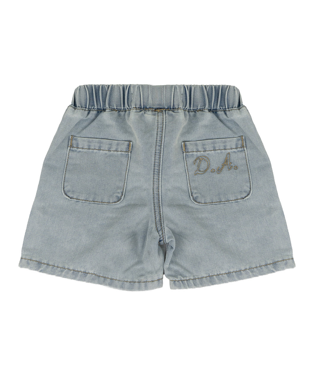 Daniele Alessandrini Kids Short in Denim con Logo per Neonati