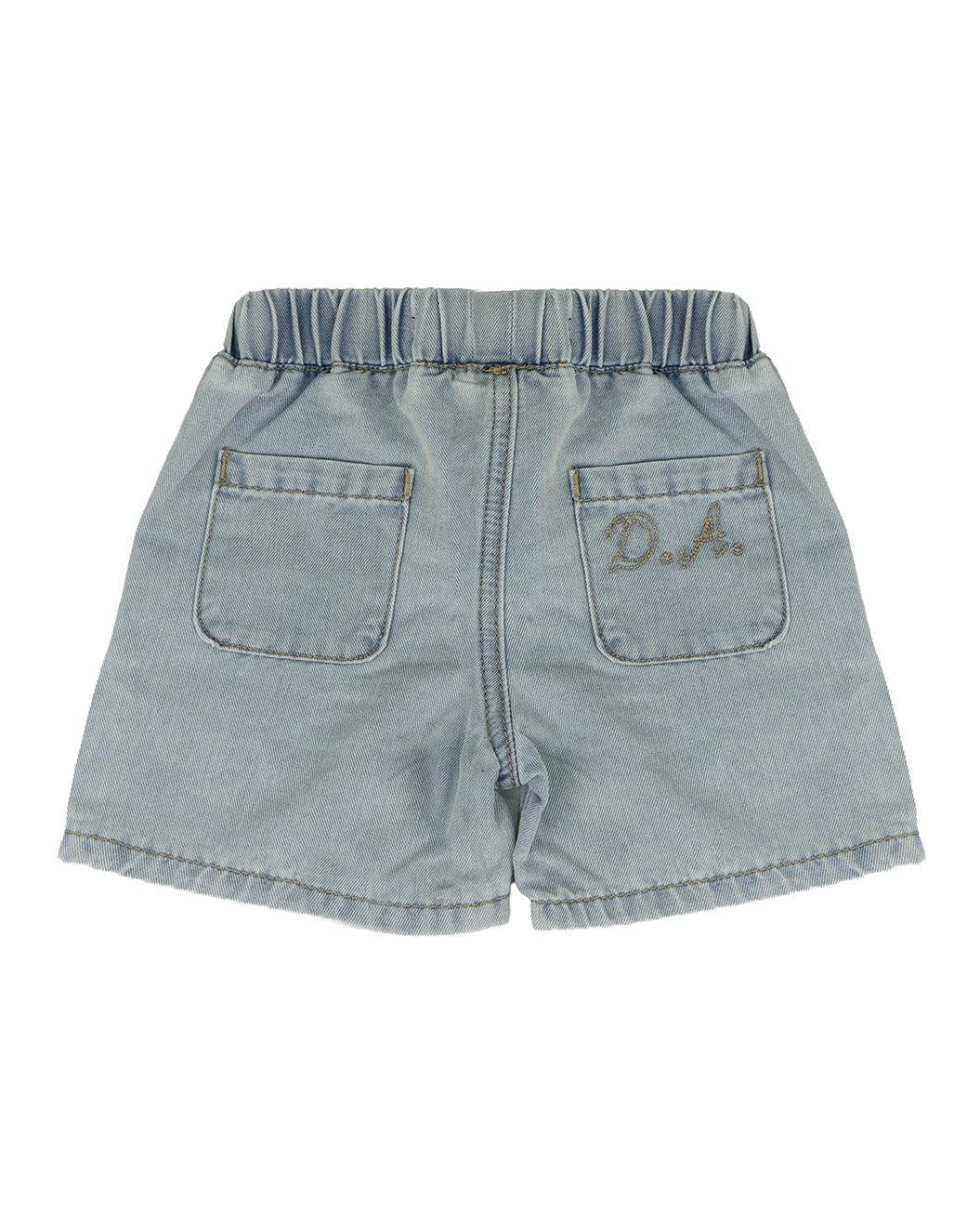 Daniele Alessandrini Kids Short in Denim con Logo per Neonati
