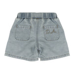 Daniele Alessandrini Kids Short in Denim con Logo per Neonati