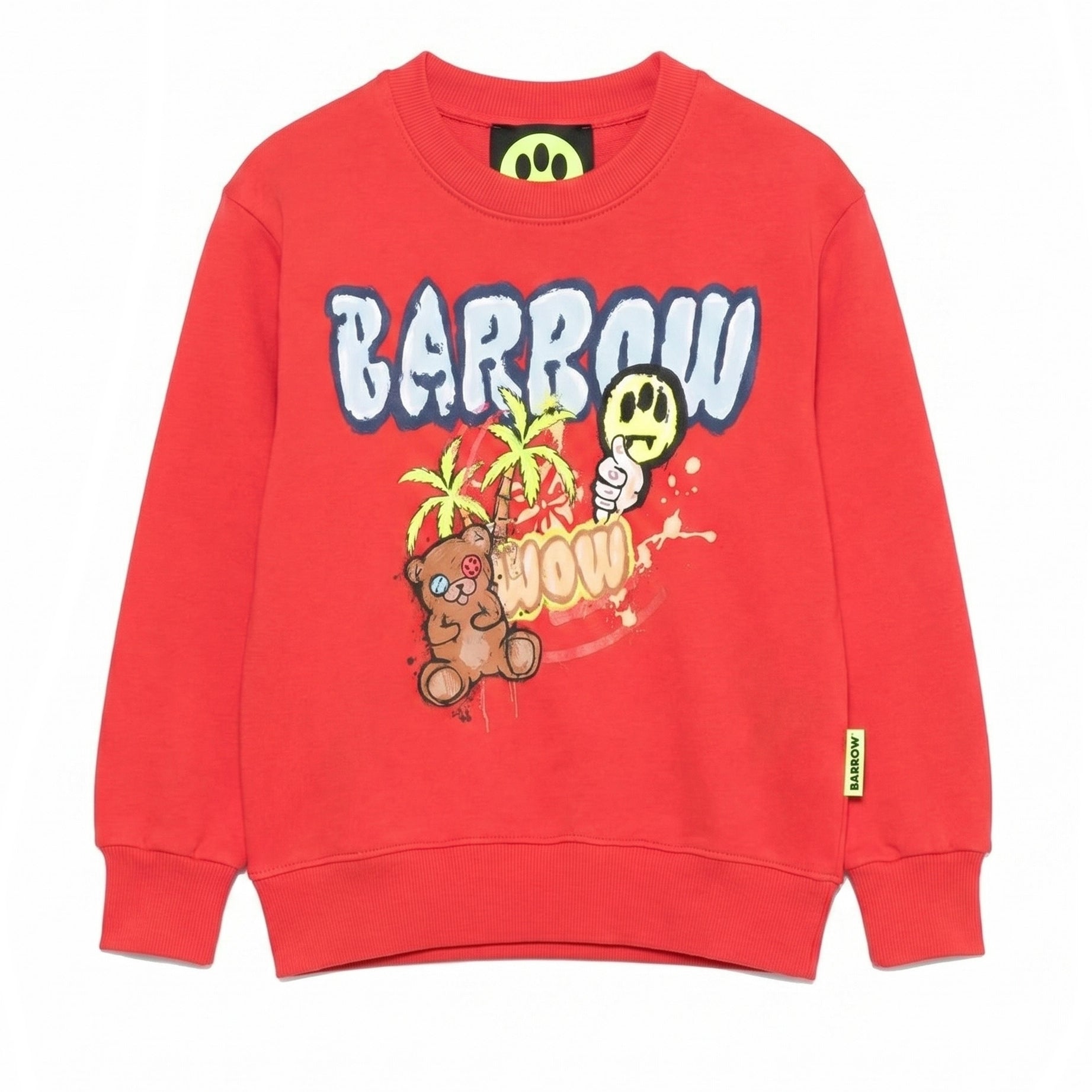 Barrow Kids Felpa Rossa con Stampa per Bambini