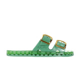 Sensi Kids Sandalo Verde con Fibbia oro per Bambini