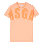MSGM Kids T-Shirt Pesca con Logo per Bambini