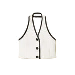 Twinset Top Off-White e Nero per Bambine