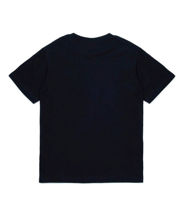 Diesel Kids T-shirt Nera Puffy Print per Bambini