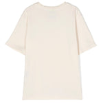 Barrow Kids T-shirt Crema con Colletto Logato retro