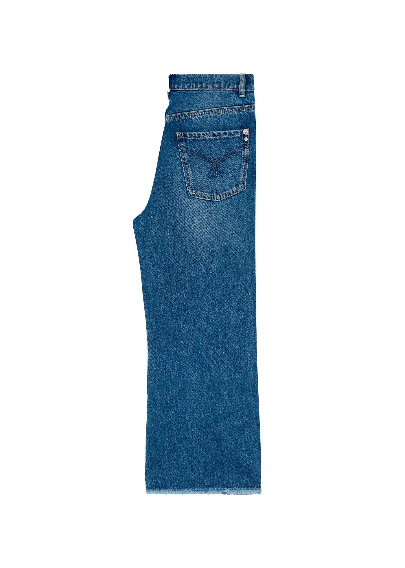 Patrizia Pepe Jeans Denim Blu Wide Leg per Bambine