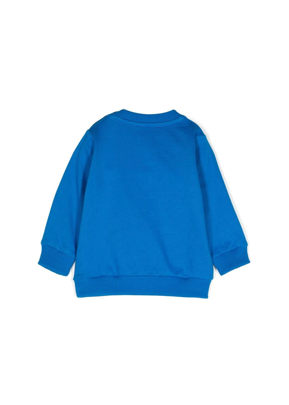 Moschino Kids Felpa Blu con Logo Teddy Bear per Neonati