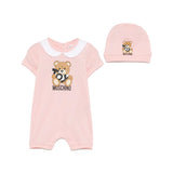 Moschino Kids Tutina con Cappellino con Stampa per Neonate