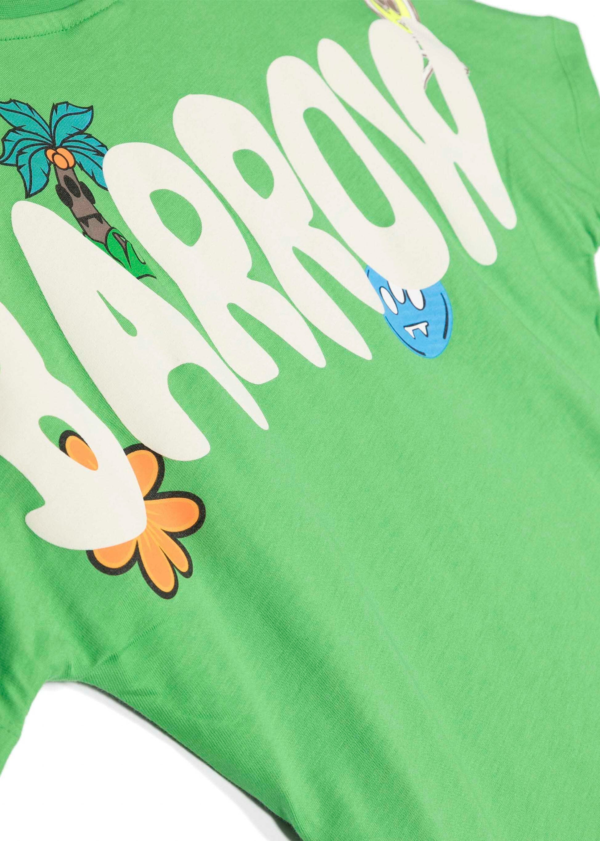 Barrow Kids T-shirt Verde con Stampa 