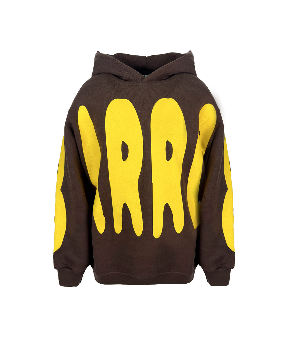 Barrow Kids Felpa con Cappuccio con Maxi Logo Gialla Unisex per Bambini