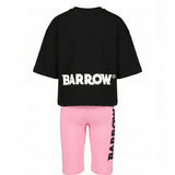 Barrow Kids Completo Nero e Rosa con Logo per Bambine