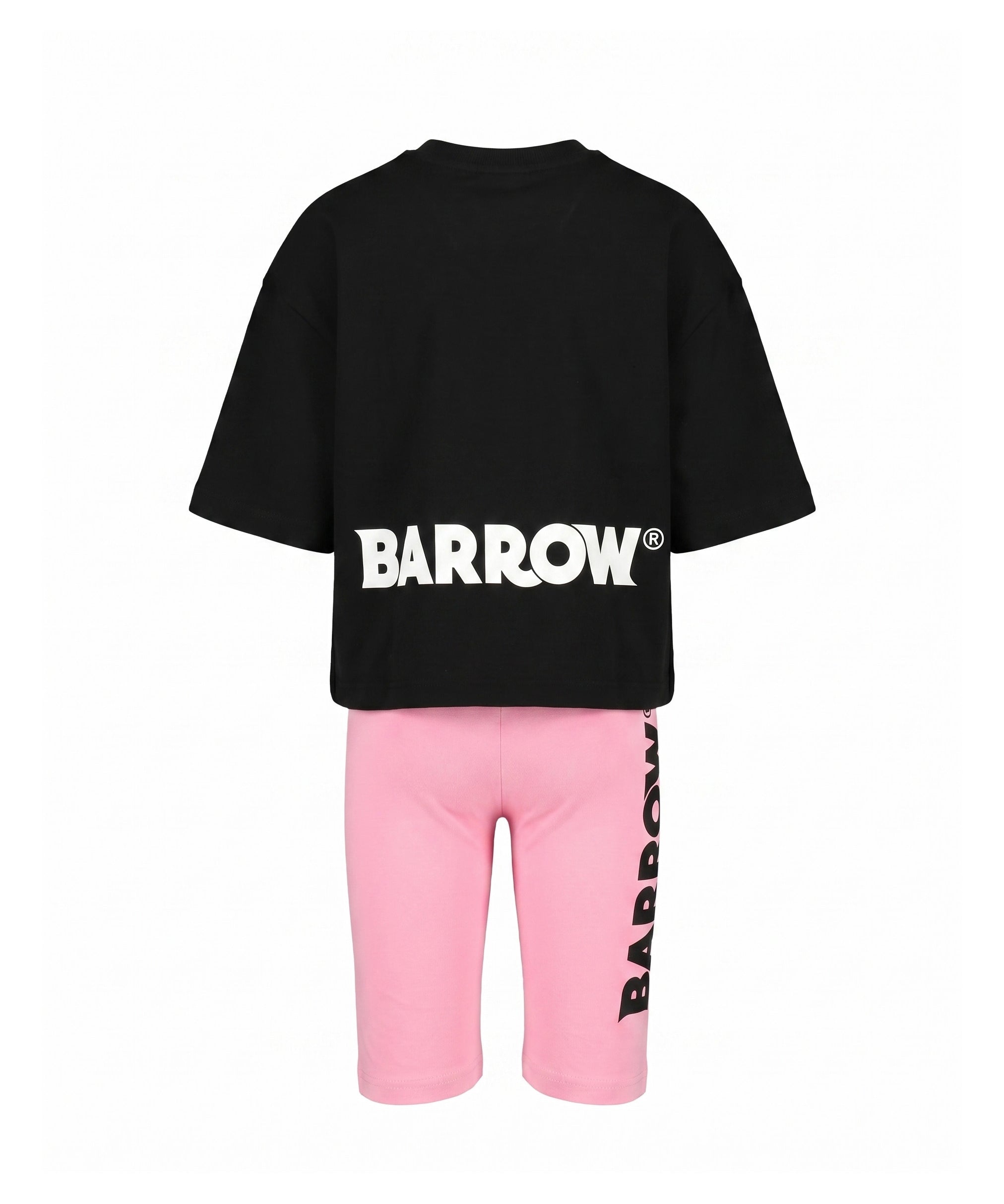 Barrow Kids Completo Nero e Rosa con Logo per Bambine