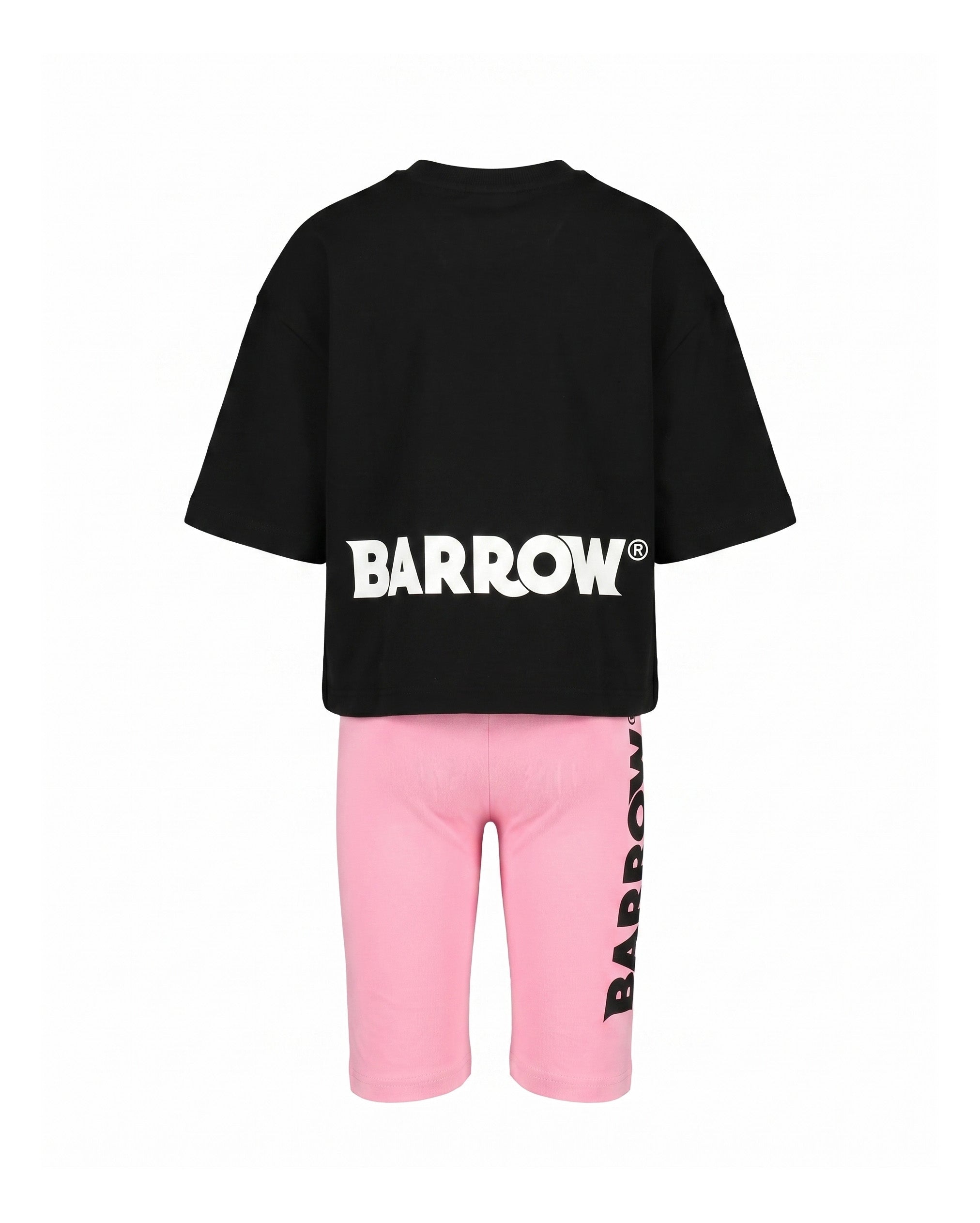 Barrow Kids Completo Nero e Rosa con Logo per Bambine