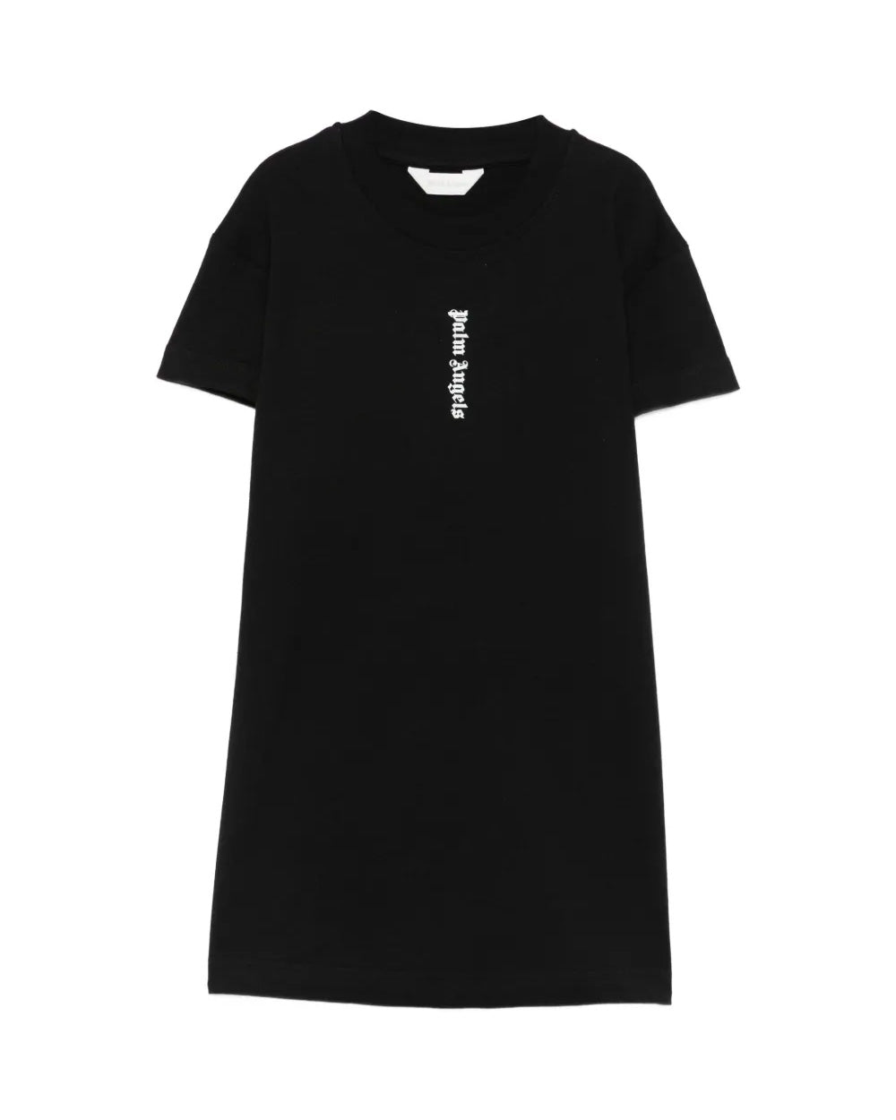 Palm Angels Kids Abito Nero con Logo per Bambine