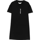 Palm Angels Kids Abito Nero con Logo per Bambine