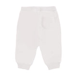 Moschino Kids Pantaloni in Felpa Panna con Logo per Neonati