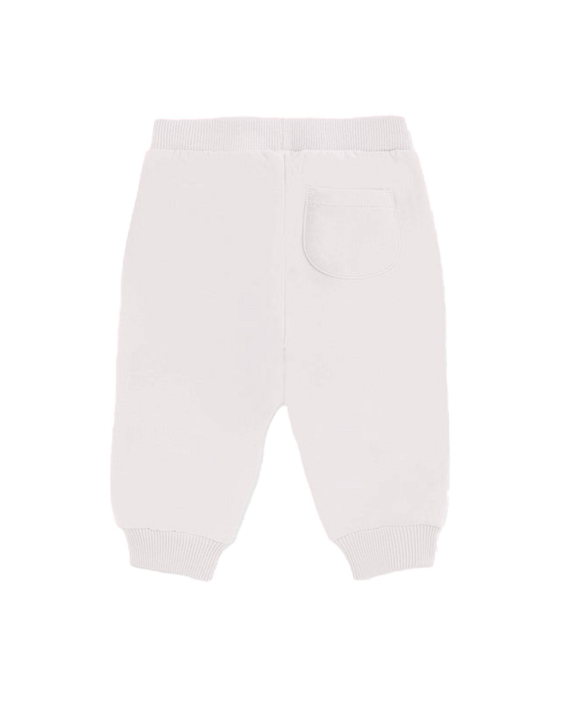 Moschino Kids Pantaloni in Felpa Panna con Logo per Neonati