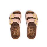 Sensi Kids Prestige Sandalo Cipria Doppia Fascia per Bambine (da sopra)