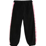 Emilio Pucci Kids Pantalone Nero con Fasce Rosa per Bambine