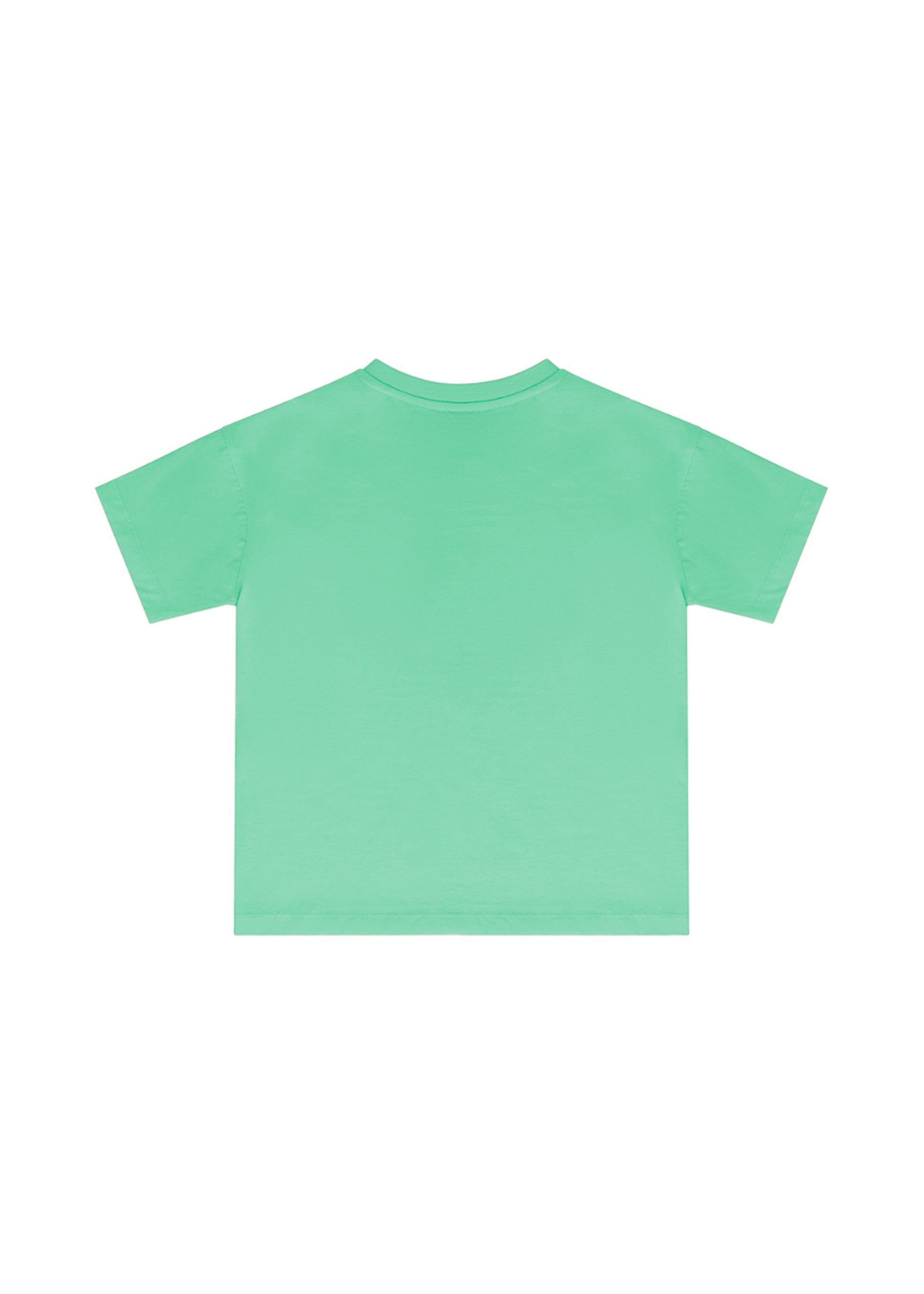 Iceberg Kids T-Shirt Menta con Logo per Bambine
