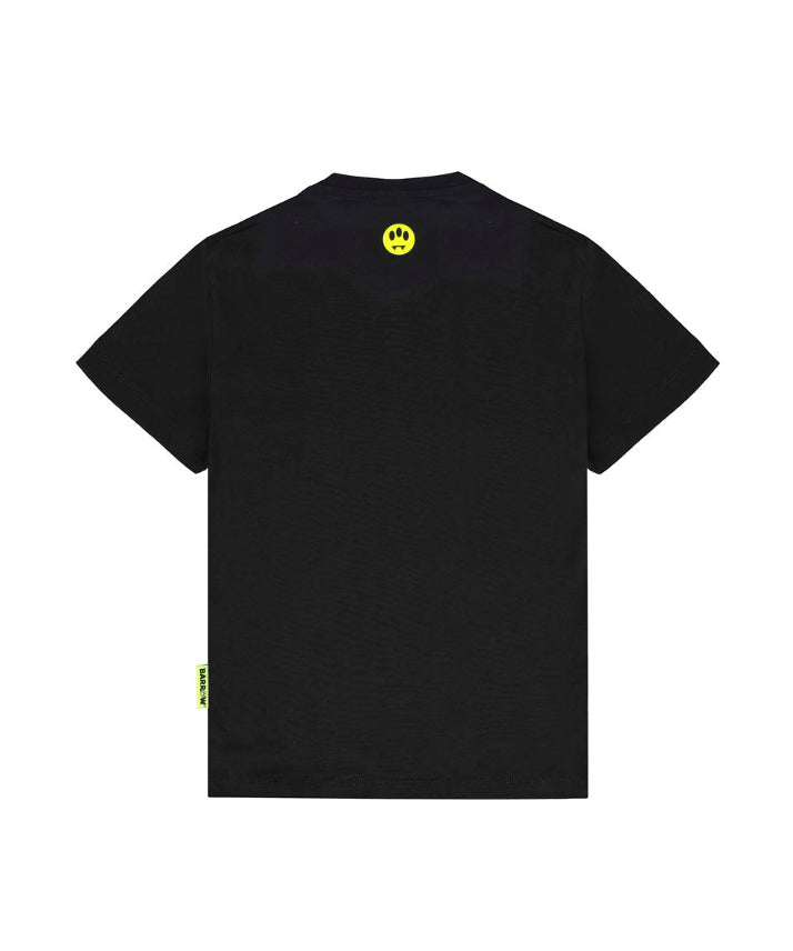 Barrow Kids T-shirt Nera con Stampa Shoes per Bambini (retro)