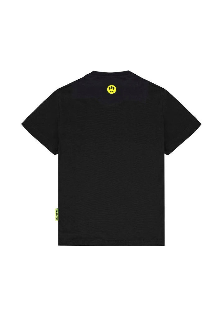 Barrow Kids T-shirt Nera con Stampa Shoes per Bambini (retro)