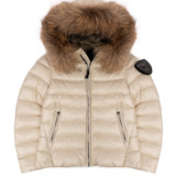 Blauer Kids Giubbino Beige con Cappuccio e Pelliccia  Arcadia Junior per Bambine