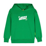 Barrow Kids Felpa con Cappuccio Verde con Stampa per Bambini