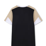 Boss Kids T-Shirt e Bermuda Nero/Beige/Bianco per Bambini