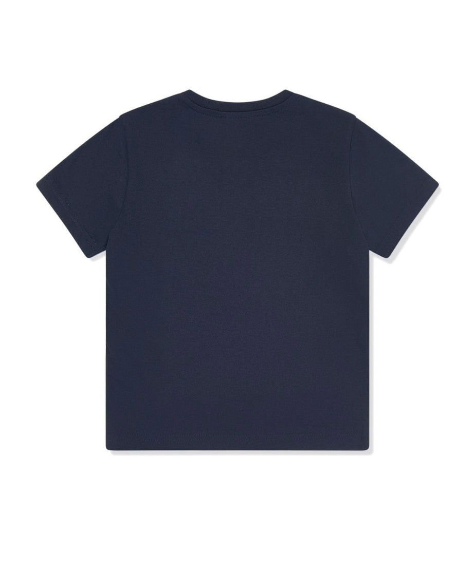 Dsquared2 Kids T-shirt Blu con Stampa Leaf per Bambini (retro)