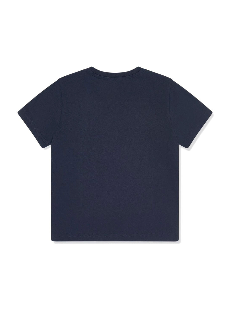 Dsquared2 Kids T-shirt Blu con Stampa Leaf per Bambini (retro)