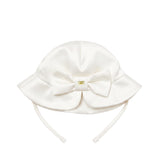 Elisabetta Franchi La Mia Bambina Cappello Avorio con Logo per Neonate