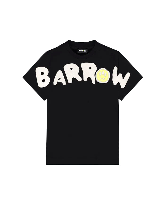 Barrow Kids T-Shirt Nera con Stampa "Barrow" per Bambini