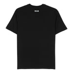 MSGM Kids T-Shirt Nera con Stampa per Bambini