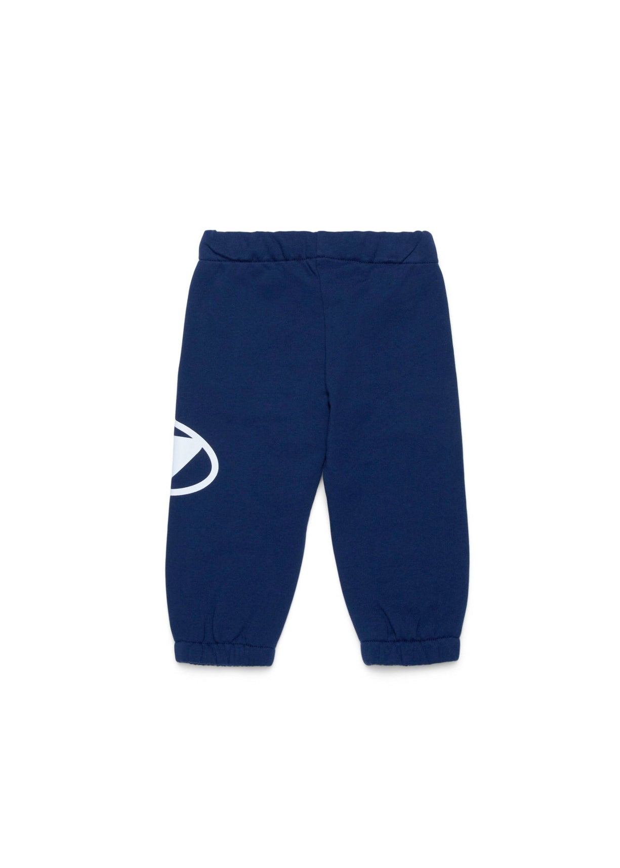 Diesel Kids Pantaloni Jogger Blu con Stampa Logo Oval D per Neonati (retro)