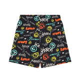 Barrow Kids Short Nero Fantasia All-Over Logo per Bambine