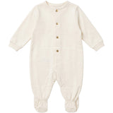 Blumarine Kids Tutina Panna Chiaro con Logo Strass per Neonate