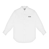 Moschino Kids Camicia Bianca con Stampa Codice a Barre per Bambine