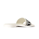 Twinset Kids Sandalo Off-White e Nero con Logo per Bambine