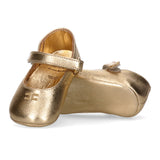 Elisabetta Franchi La Mia Bambina Ballerine oro con Strass per Neonate