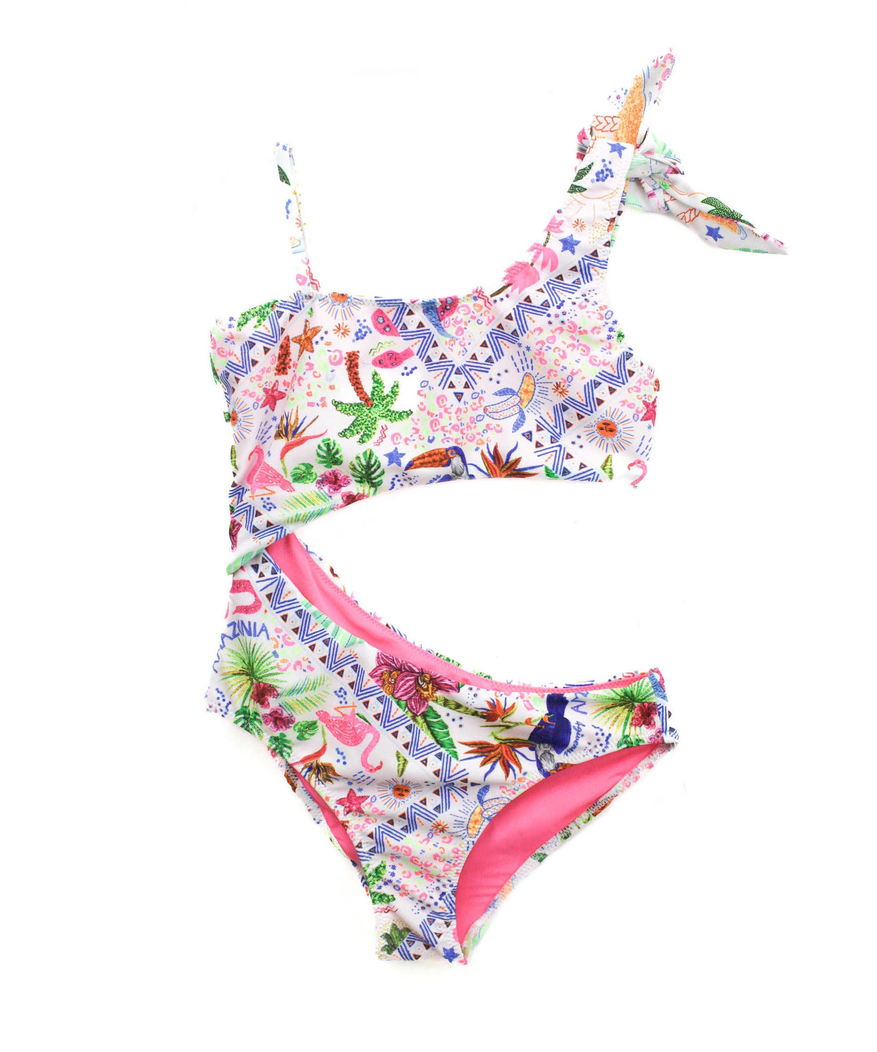 4GIVENESS Costume Monokini Fantasia Multicolor per Bambine
